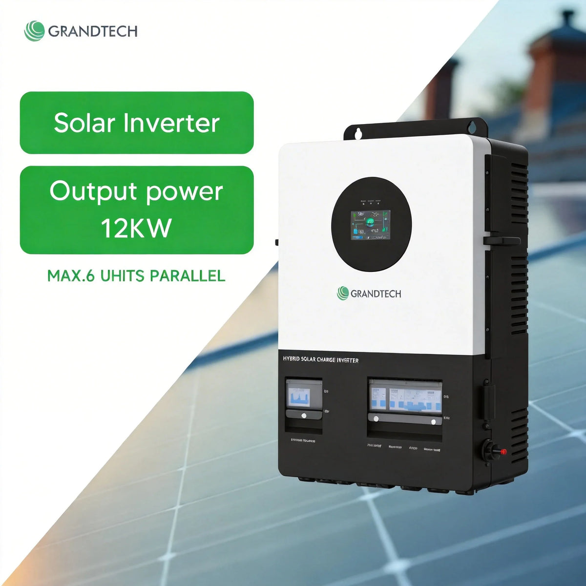 GRANDTECH GES48120M250-500XP_Plus 12kW inverter with integrated circuit breakers