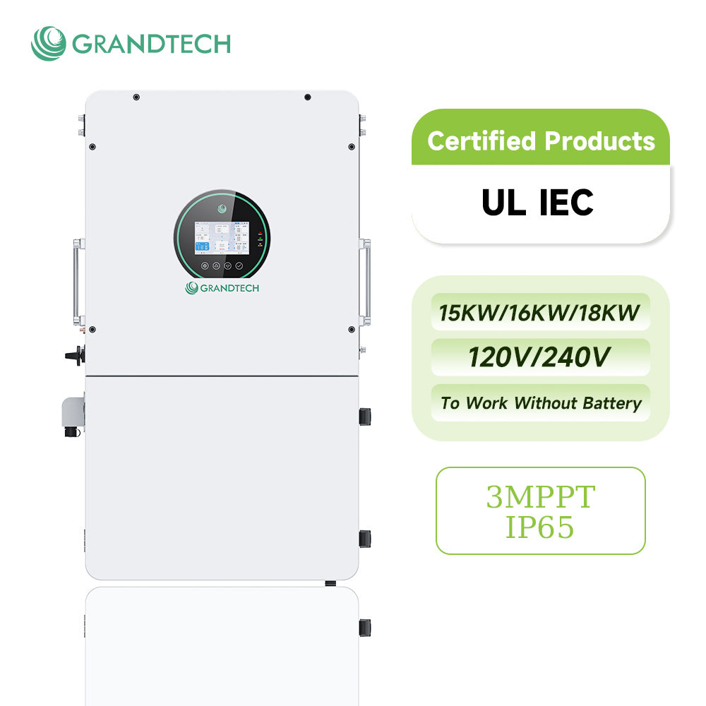 GRANDTECH 15/16/18kW Hybrid Solar Inverter - 120/240V Split Phase