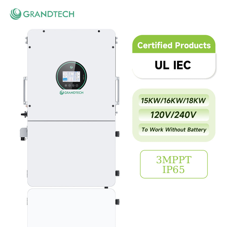 GRANDTECH 15/16/18kW Hybrid Solar Inverter - 120/240V Split Phase